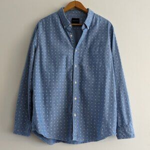American Eagle Chambray Button Down Shirt Size XXL